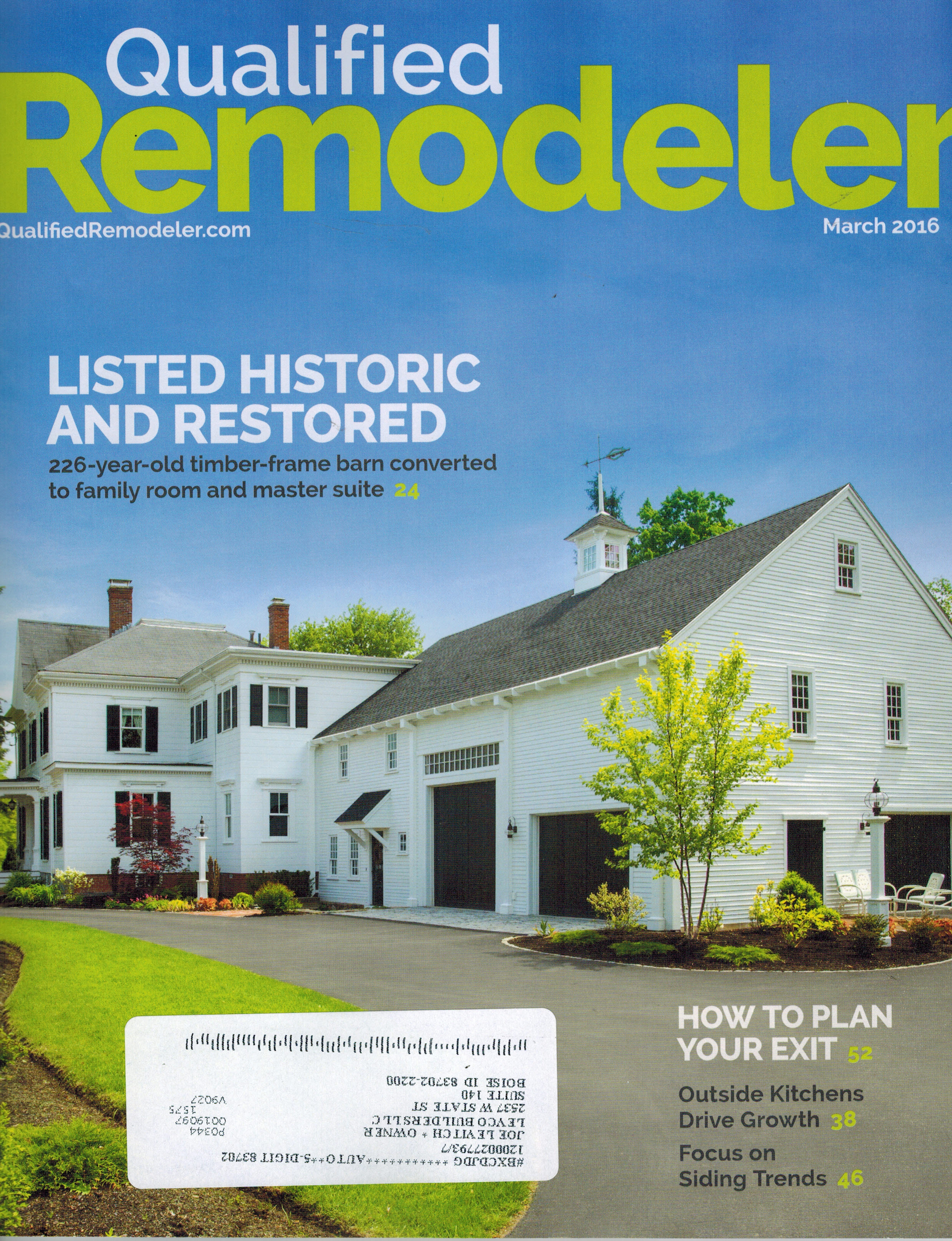 Levco Safety Article in QR Home Remodeling Boise, Idaho