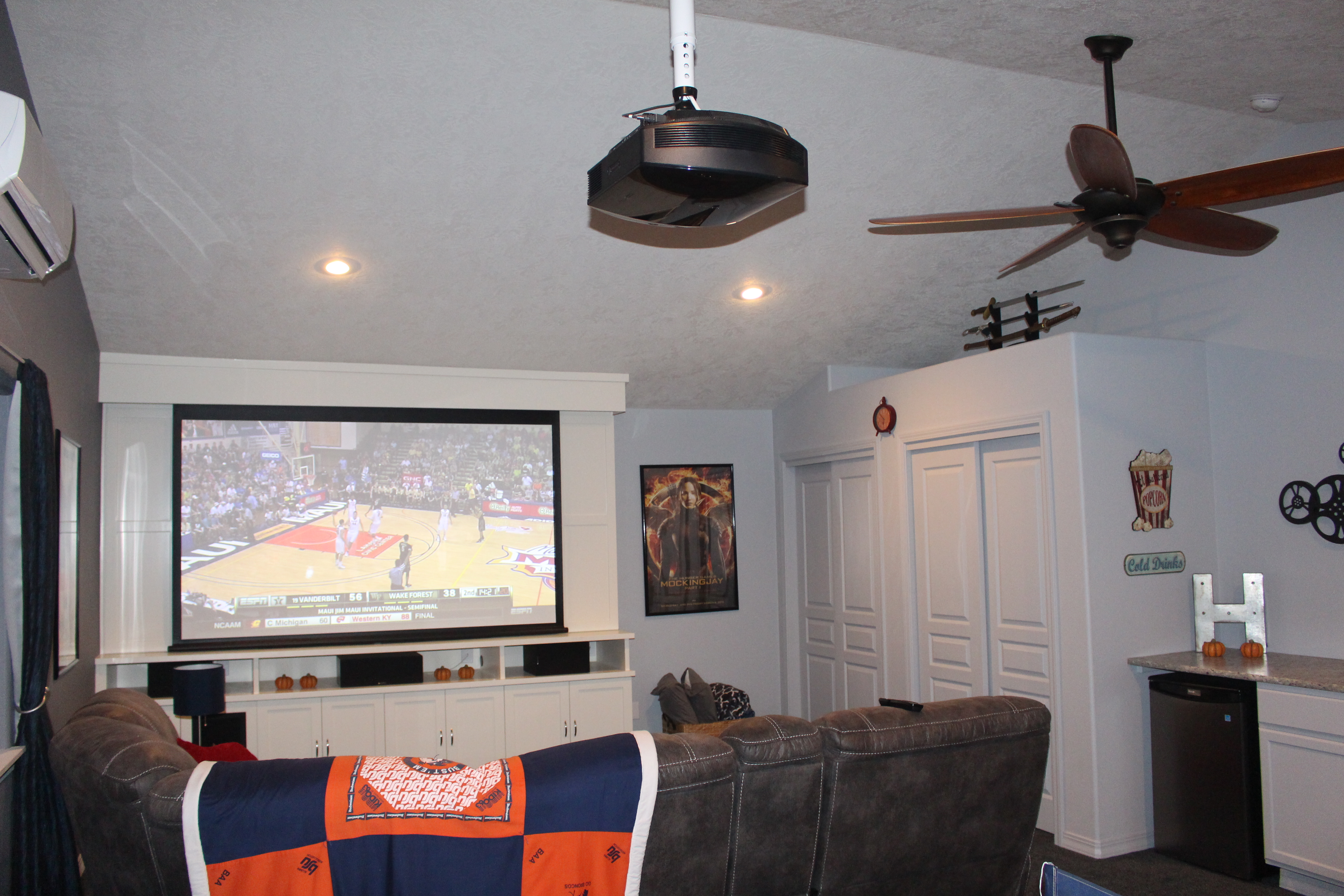 Drop down screen projection Home Remodeling Boise, Idaho