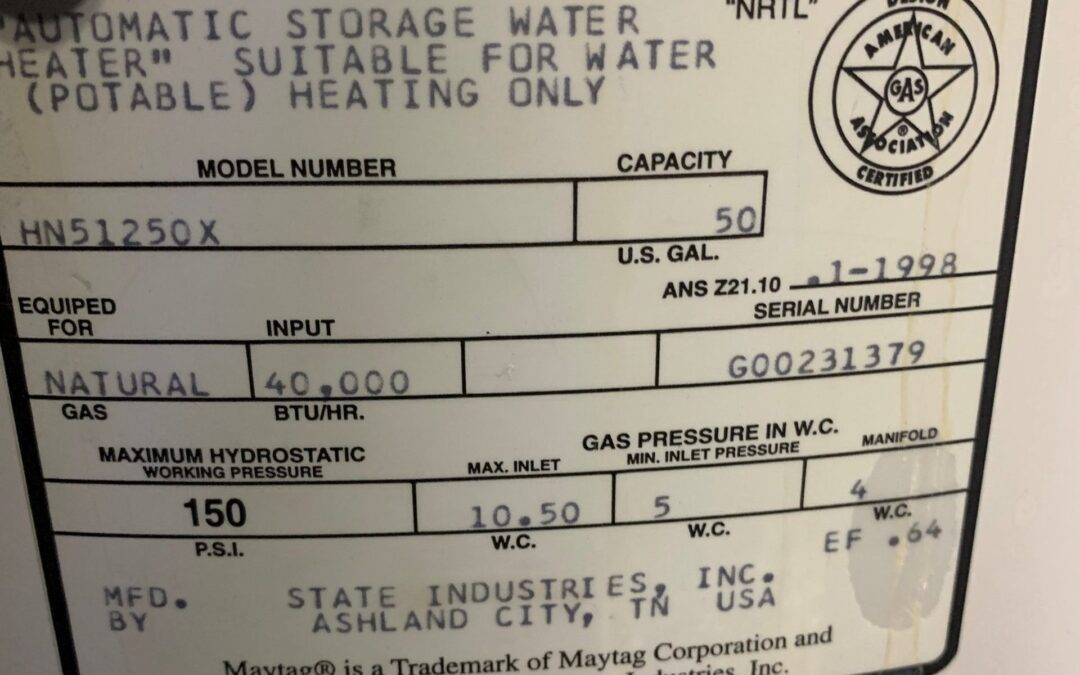 How Old is My Water Heater?